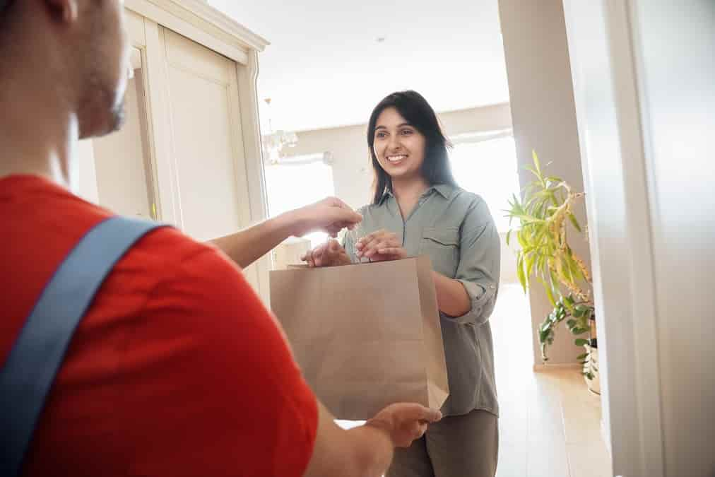 Food delivery drivers in UK