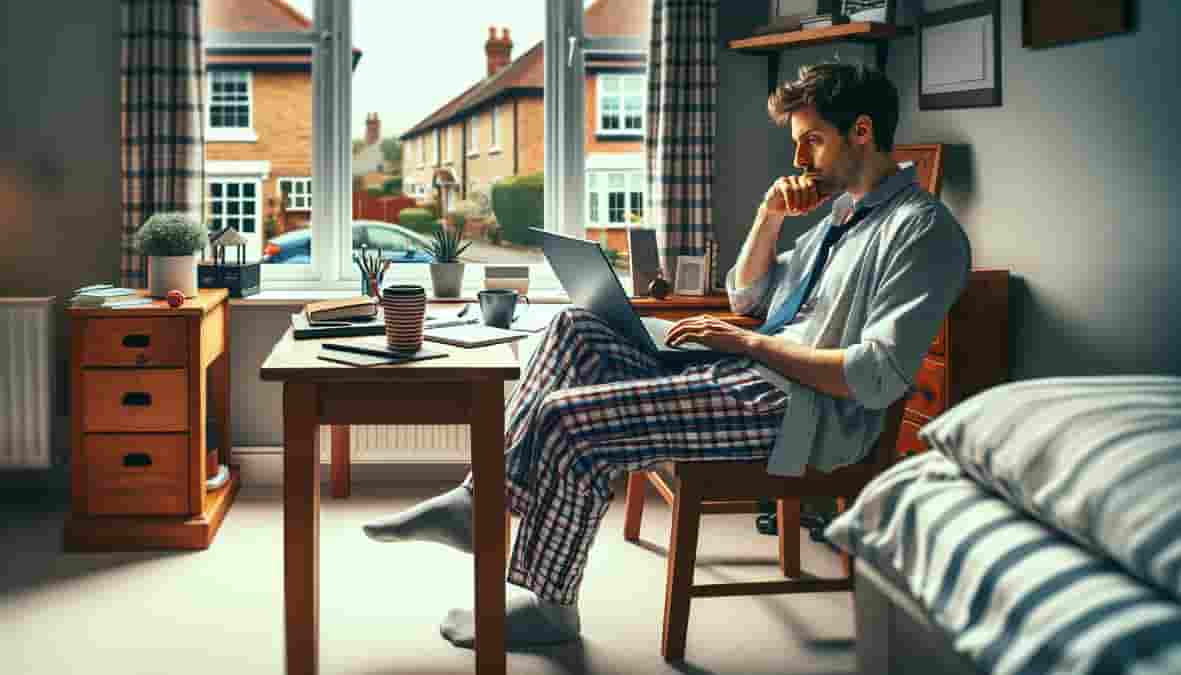 British Workers in Pyjamas A New Workplace Trend