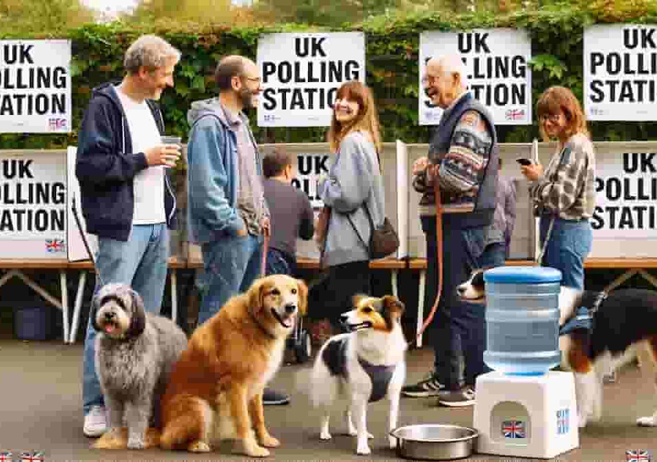 Paws at the Polls Celebrating Dogs at UK Polling Stations