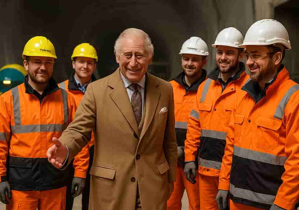 UK workforce hailed by King Charles as £4.5bn Thames super sewer nears completion