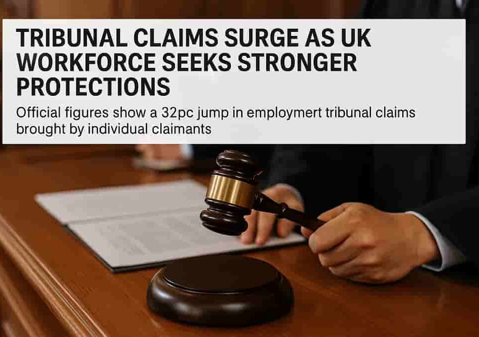 Tribunal claims surge as UK workforce seeks stronger protections