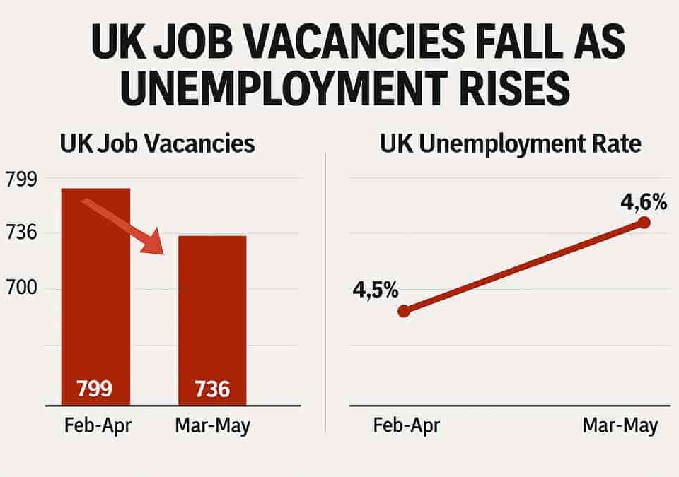 UK jobs crisis deepens - Hiring stalls as vacancies fall and unemployment climbs