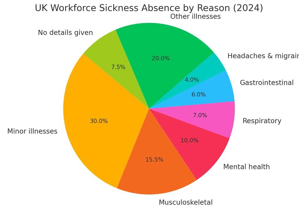 UK sick days fall, but experts warn of deeper health and pay concerns