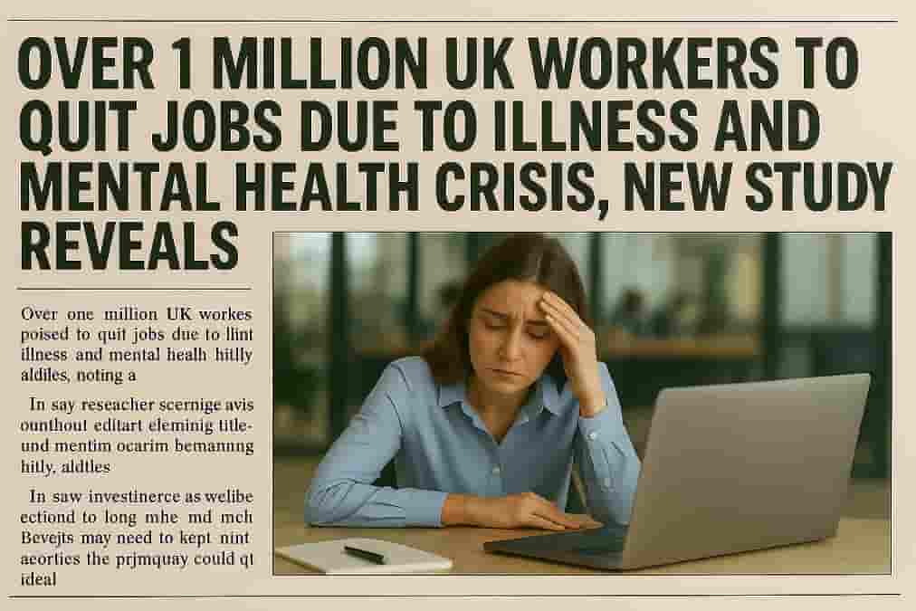 UK workers poised to quit jobs due to illness and mental health crisis