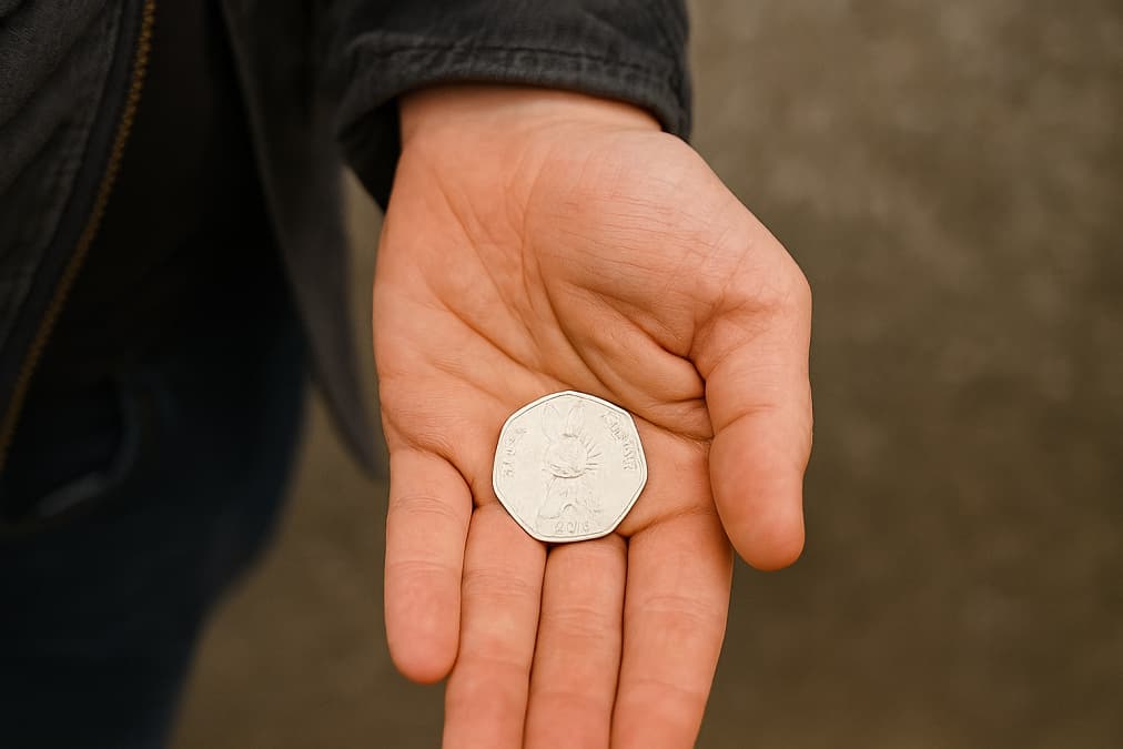 Rare Peter Rabbit 50p listed for £7,000- could your change be worth more