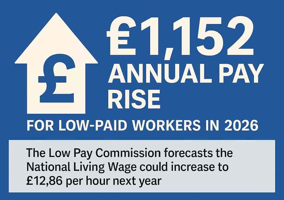 UK workers set for £1,152 annual pay rise in 2026