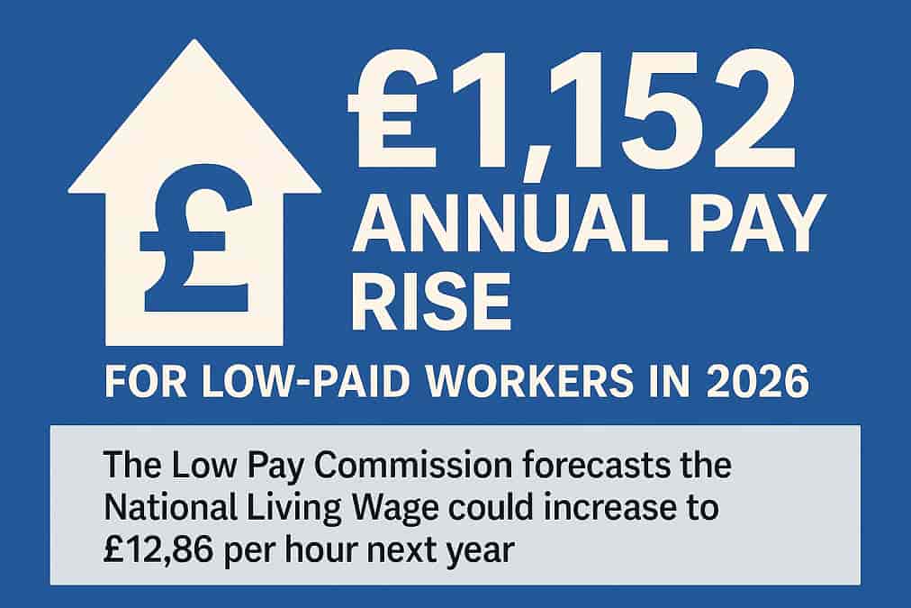 UK workers set for £1,152 annual pay rise in 2026