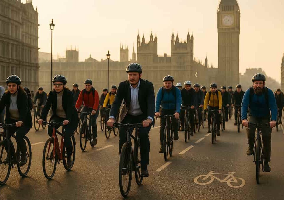Cycling surge as Tube strikes push London workers onto two wheels
