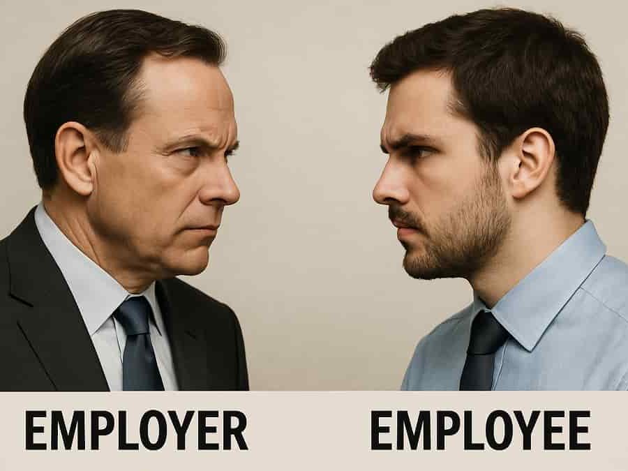 Meaning of employee and employer