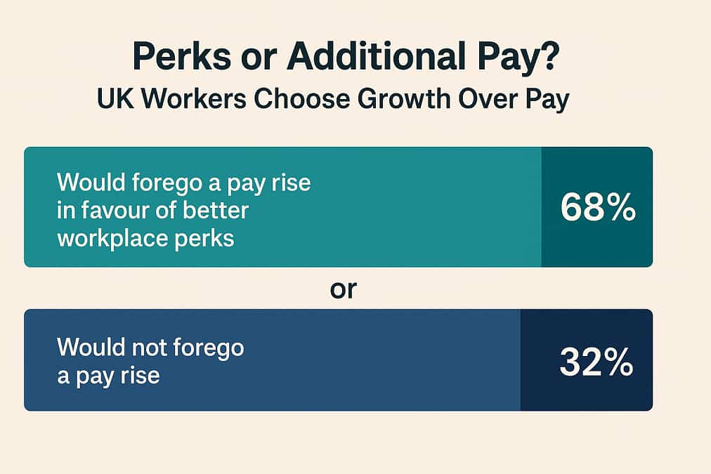 Many UK workers choose growth over pay
