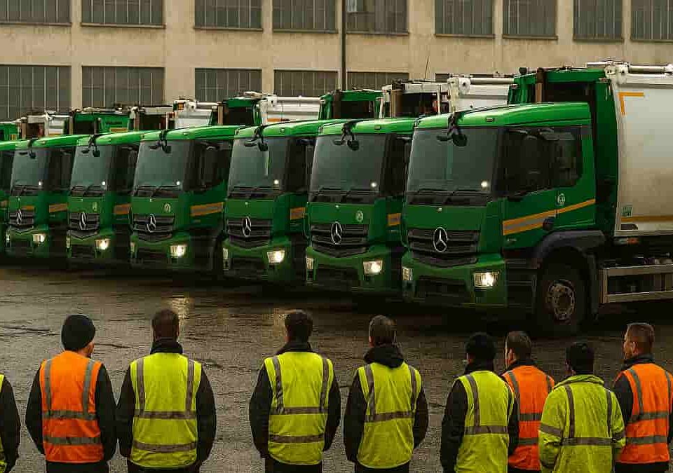 Agency crews now join Birmingham depot protest as waste strike escalates