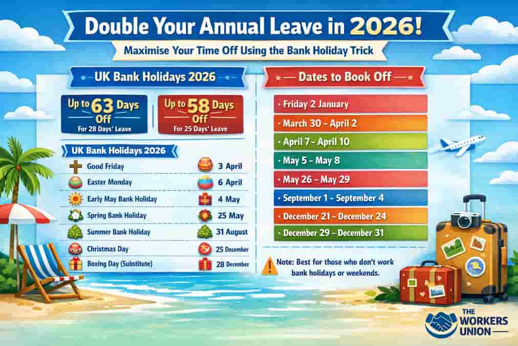 Double your time off in 2026 - The UK holiday booking hack every worker should know