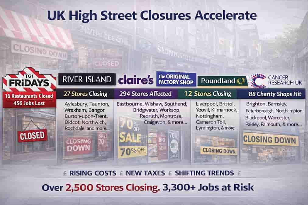 Retail crisis deepens as closures accelerate across UK high streets