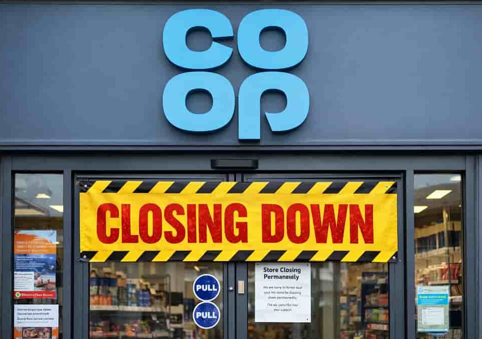 Co-op announces further store closures as UK retail pressures intensify