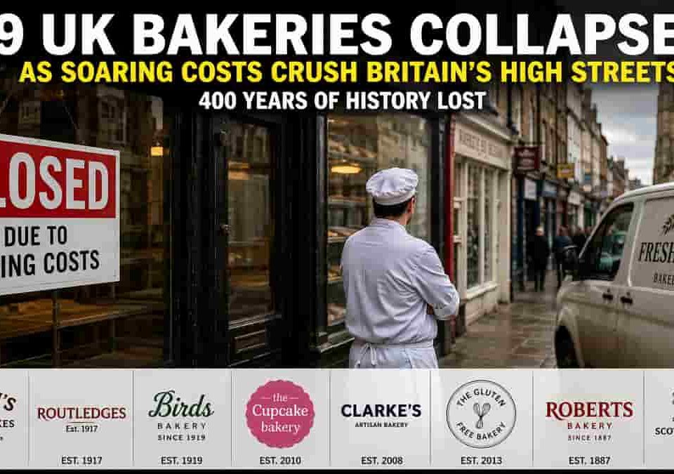 9 UK Bakeries Collapse As Britain’s High Streets Crumble Under Cost Crisis