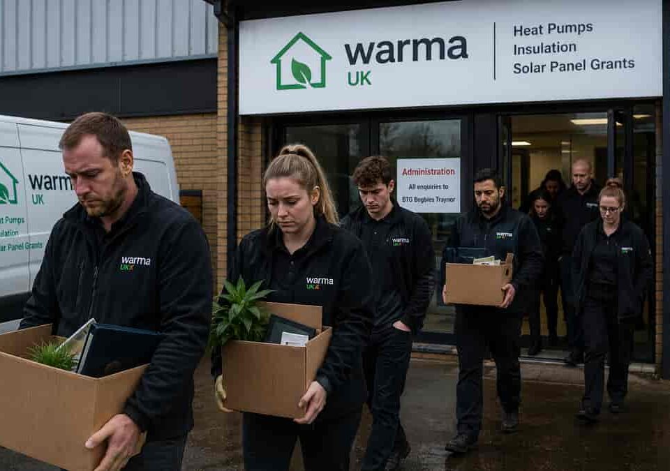 Heat pump and solar grants company collapses into administration