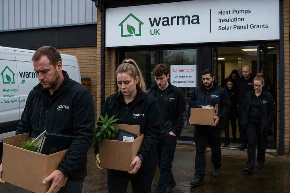 Heat pump and solar grants company collapses into administration