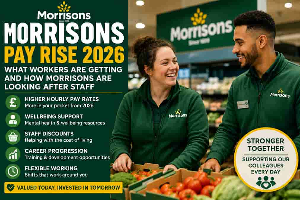 Morrisons pay rise 2026 and employee support