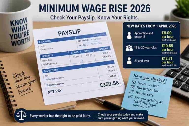 Check your payslips now as the new rates have kicked in. Wage