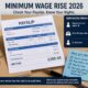 Payslip analysis for minimum wage rise