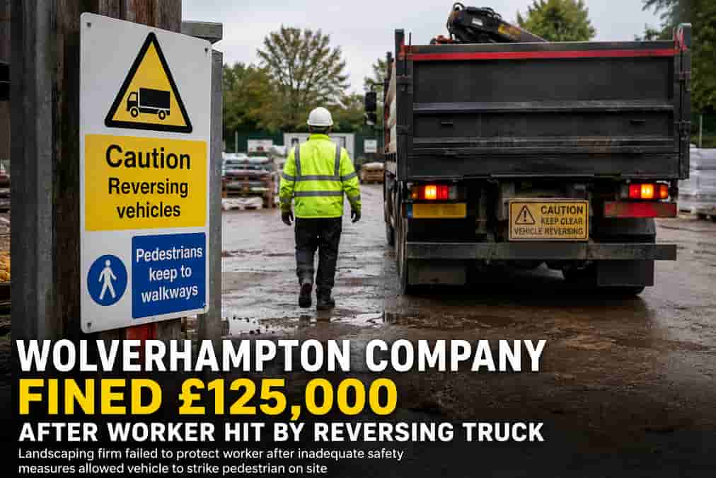 Construction site safety warning incident