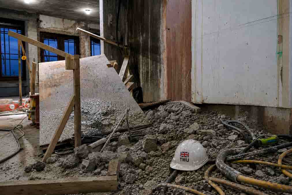 Construction worker's career ended after temporary platform collapse in London