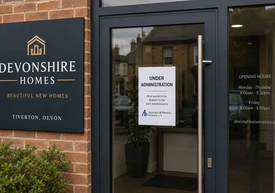 Devonshire Homes office entrance in Tiverton