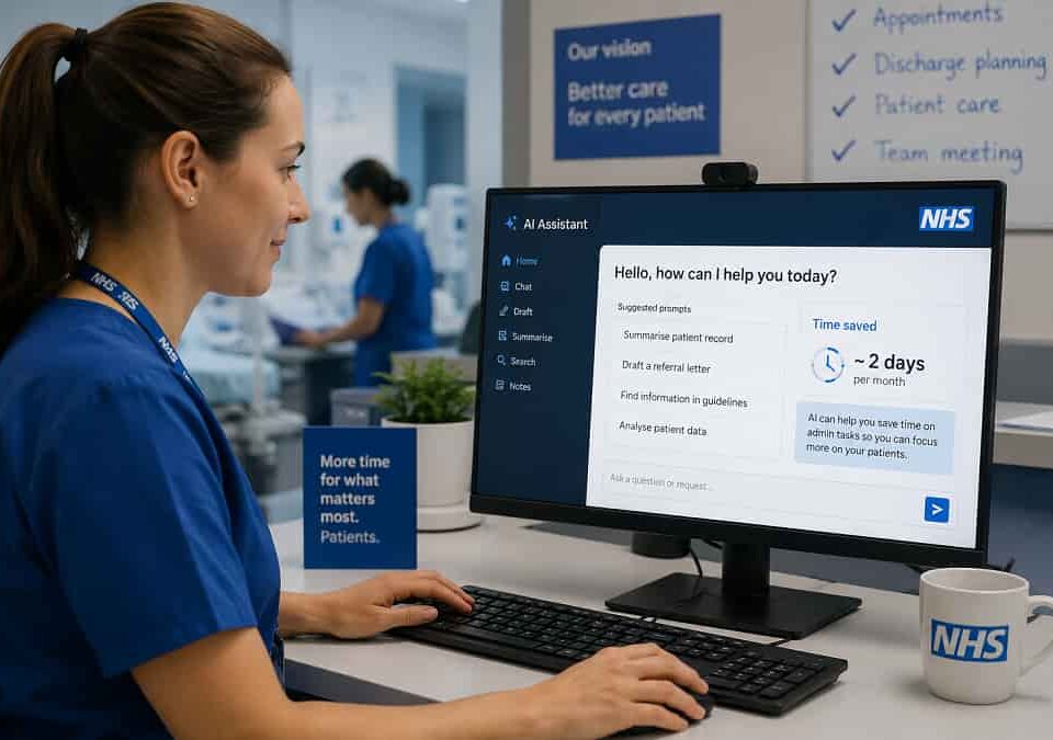 NHS to roll out AI tools to 500,000 staff in major productivity drive