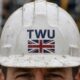 The Workers Union is focused on workers - Worker's helmet in the field