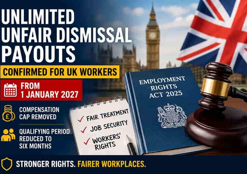 Unlimited unfair dismissal payouts confirmed