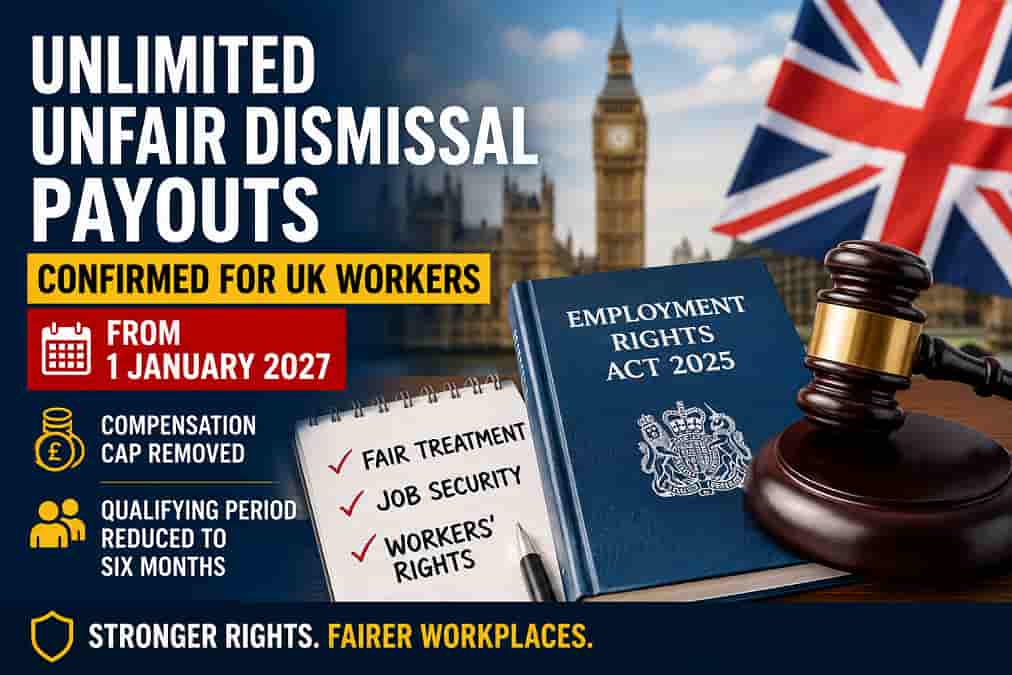 Unlimited unfair dismissal payouts confirmed