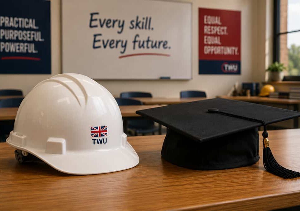 Hard hats to stand alongside graduation caps under new education plans
