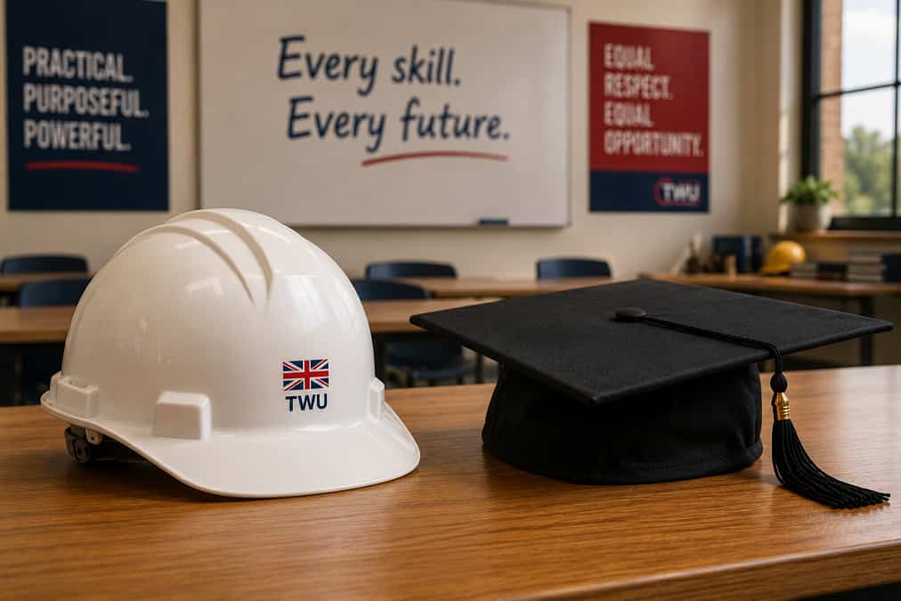Hard hats to stand alongside graduation caps under new education plans