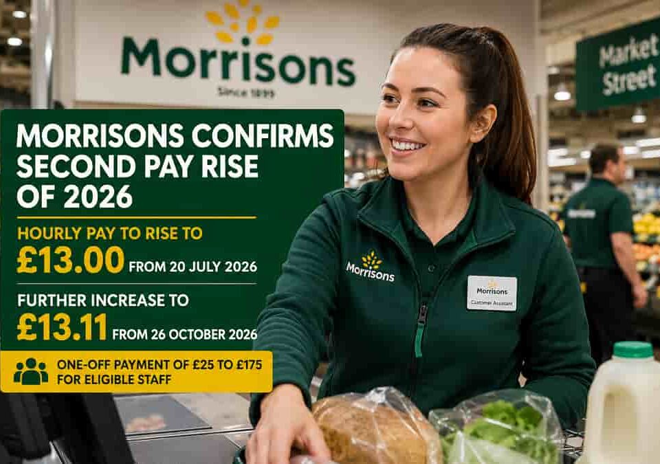Morrisons announces second pay rise 2026