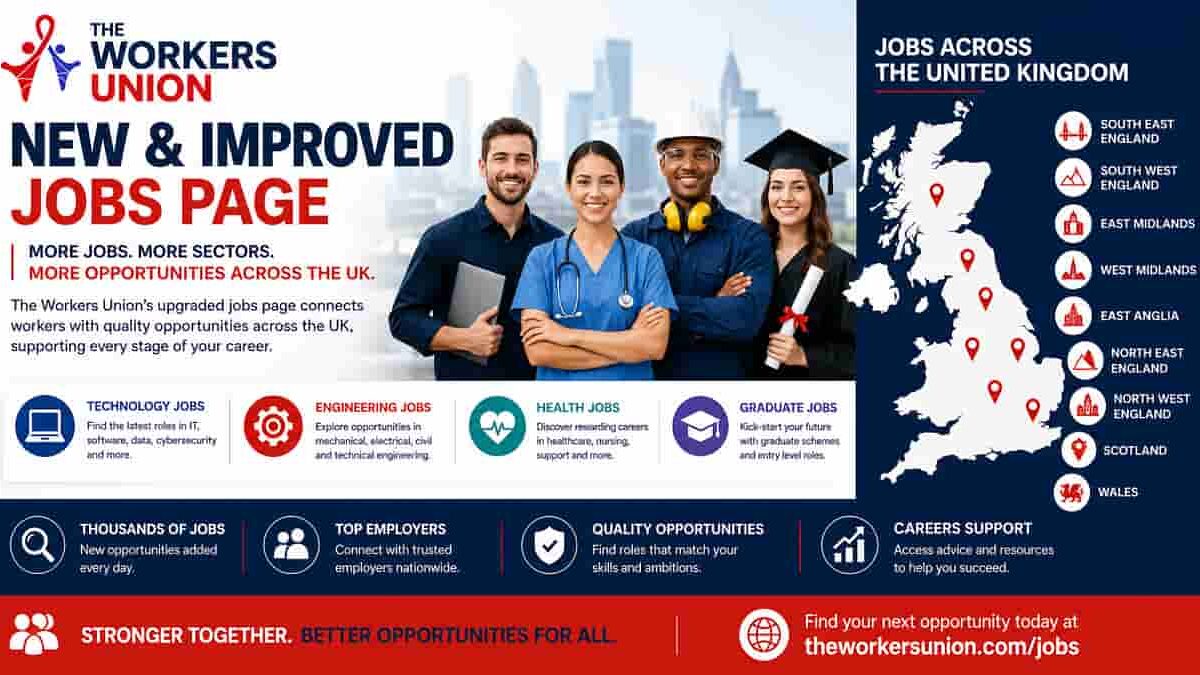 New and improved jobs page UK