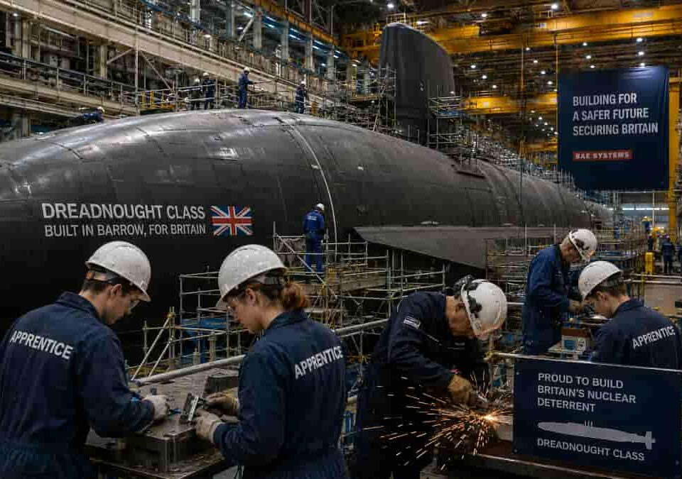 Submarine Assembly in Barrow Shipyard