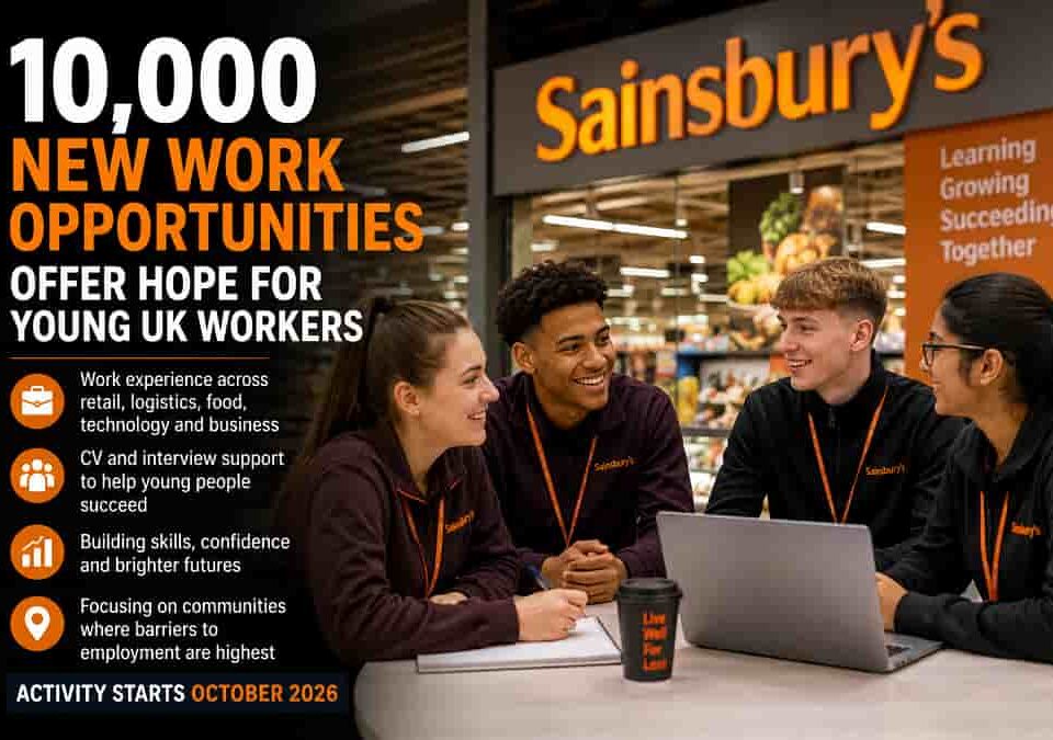 10,000 New Opportunities at Sainsbury’s