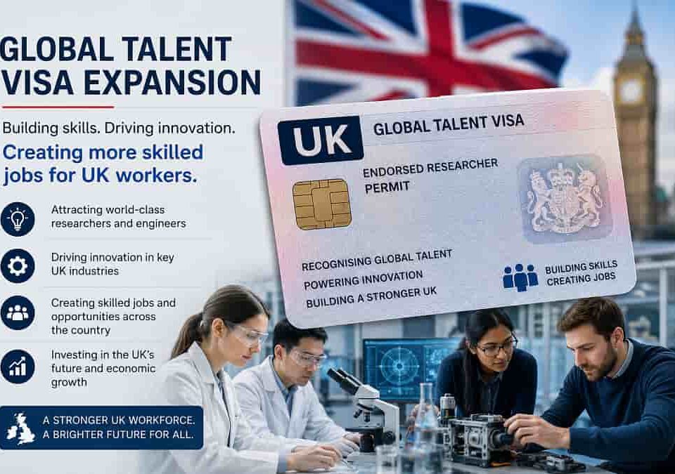 Global talent visa expansion aims to create more skilled jobs for UK workers