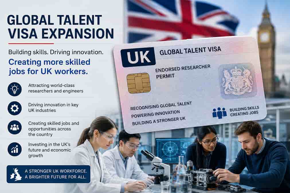Global talent visa expansion aims to create more skilled jobs for UK workers
