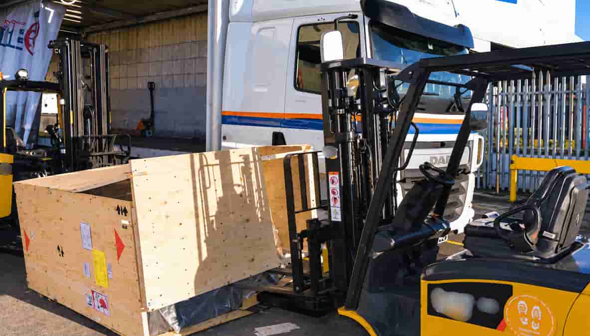1.2-tonne crate falls from forklift leaving worker with life-changing injuries
