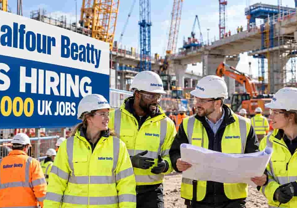 2,000 new UK jobs as Balfour Beatty launches major infrastructure recruitment drive