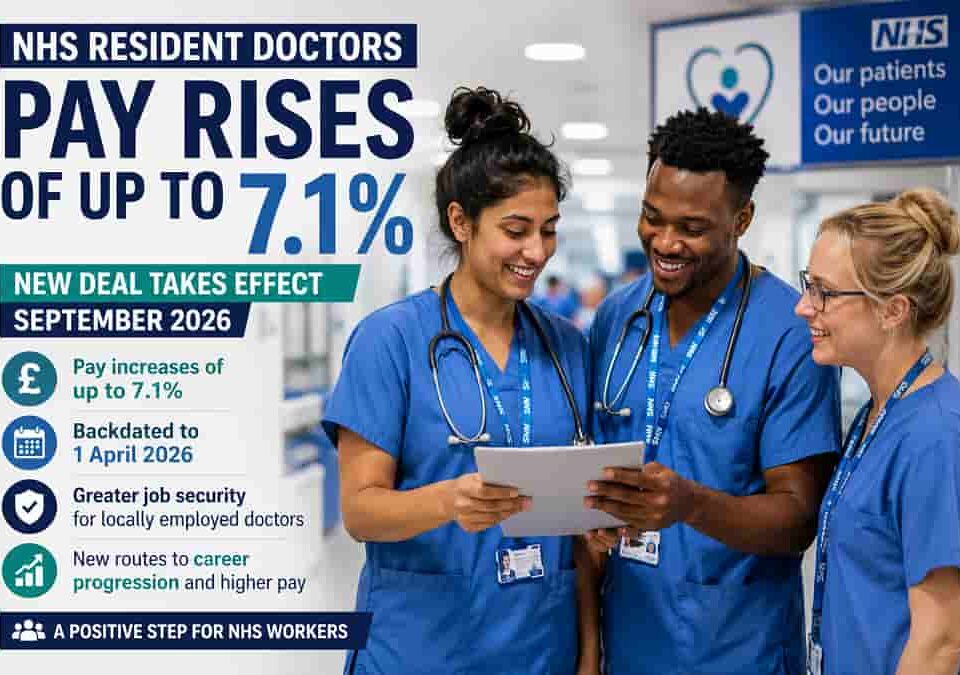 NHS Resident Doctors Pay Rise Infographic