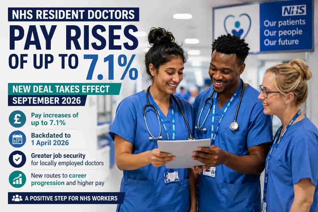 NHS Resident Doctors Pay Rise Infographic
