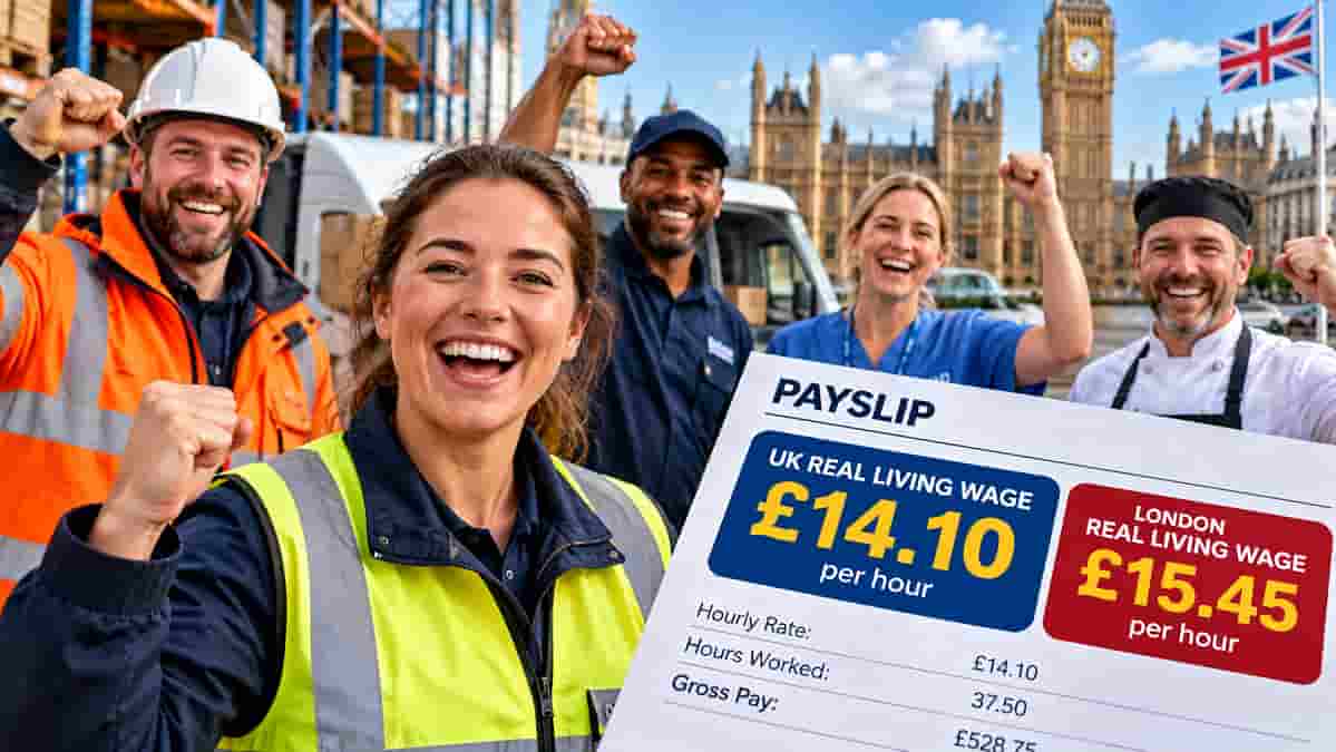 Almost 500,000 UK Workers Set for £14.10 Living Wage Pay Rise
