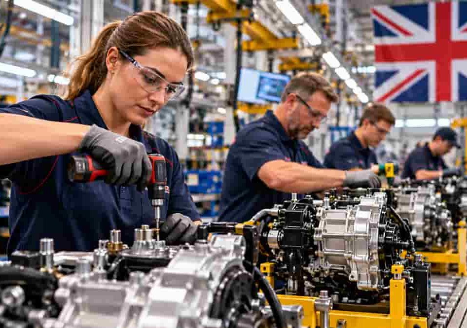 UK economy beats forecasts as manufacturing surges 1.2% and recovery hopes grow